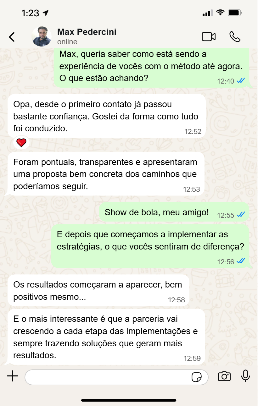 Depoimentos - Max Pedercini